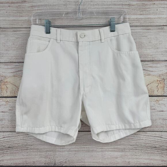 Vintage Opal Lorraine Wardy Jean Shorts and Vest Set Womens 28 Medium White - Picture 7 of 13